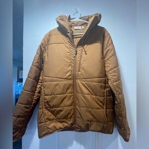 Fjällraven Keb Padded Hoodie in Large Chestnut